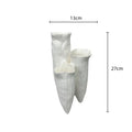 Axyaa Triangular Ceramic Coral Reef Vase - Abstract Handicraft Desktop Storage & Home Decor