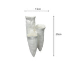 Axyaa Triangular Ceramic Coral Reef Vase - Abstract Handicraft Desktop Storage & Home Decor