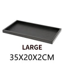 Axya Solid Wood Pallet Leather Tray Home Decoration Organizer