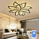 Axyaa Modern Flower Pattern Acrylic LED Chandelier for Home Lighting Decor