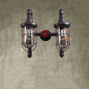 Axyaa Industrial Pipe Wall Lamp for American Retro Decor in Cafes, Bars, and Aisles
