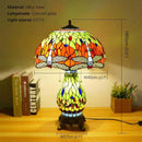 Axyaa Tiffany Stained Glass Table Lamp - Retro Luxe for Living Room & Bedroom