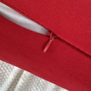 Embroidery Christmas Throw Pillowcase Elk Red Decoration Square Pillowcases by Axyaa