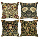 Floral Owl Bird Print Pillowcase for Living Room & Bedroom Decor by Axyaa