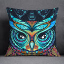 Axyaa Dark Green Floral Animal Pattern Pillow Case for Modern Home Decor
