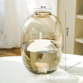 Axyaa Glass Hydroponic Vase Small Mouth Decorative Dried Flower Arrangement Craft