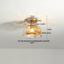 Axyaa Frosted Glass LED Ceiling Lamp for Modern Indoor Lighting