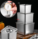 Axya Stainless Steel Seasoning Jars Set with Covers and Storage Box
