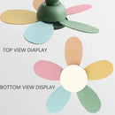 Axyaa Nordic Kids Room Ceiling Fan Light Pendant LED Creative Design Home Decor