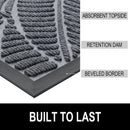 Axyaa Rubber Entrance Doormats: Non-slip Heavy Duty Outdoor Mats