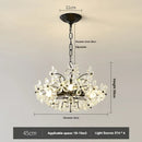 Axyaa Crystal Petal Chandelier Pendant Light - Luxury Hanging Lamp