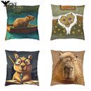 Capybara Nordic Cushion Cover by Axyaa - Home Decor Pillow Case