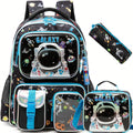 Axyaa Boys Primary School Backpack Set with Lunch Bag and Penbag
