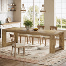 Axyaa Modern 86.61-Inch Dining Table for 6-8 People, Narrow Long Kitchen Table