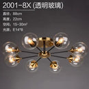 Axyaa Modern Glass Ball LED Chandelier for Living Dining Bedroom Décor
