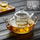 Axyaa Glass Teapot Filterable Thick Heat-resistant Puer Oolong Flower Tea Pot