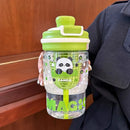 Axyaa 600ml Tritan Water Bottle with Straw Filter and Fruit Infuser