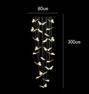 Axyaa Crystal Chandelier LED Ceiling Lamp for Indoor Living Room Lighting