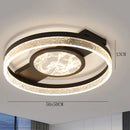Axyaa Square LED Ceiling Lamp for Modern Living Room, Bedroom, Dining Room Lighting