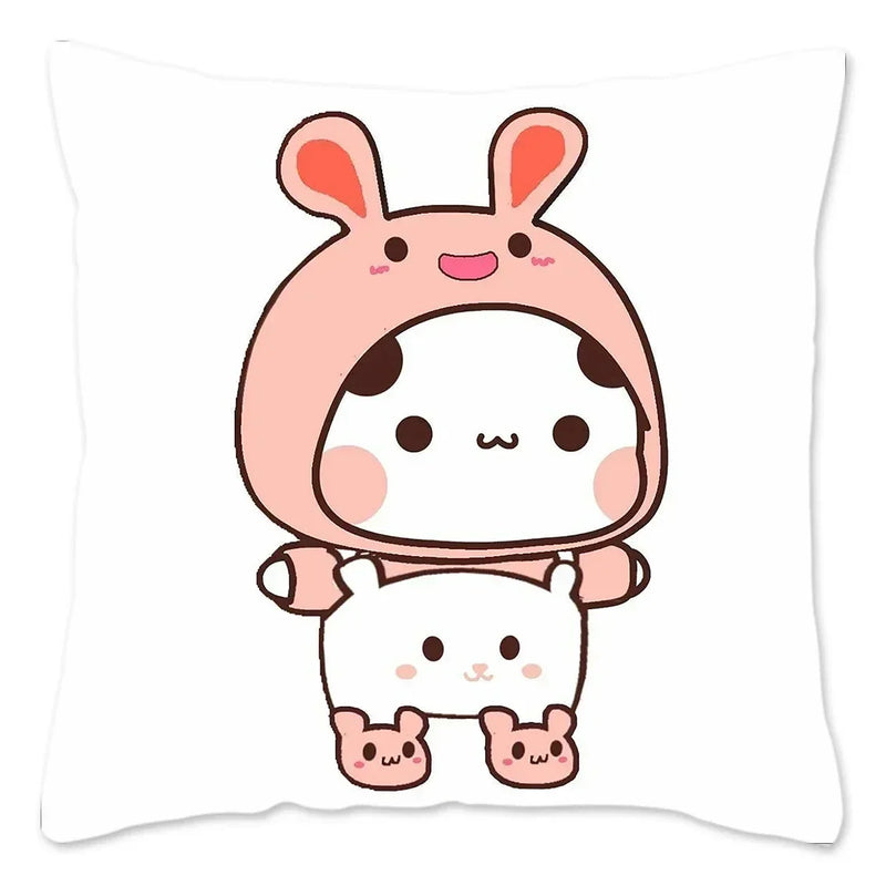 Cute Panda Bears Printed Pillow Case for Sofa Decoration by Axyaa