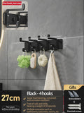 Axyaa Wall Rack Hooks for Bathroom & Kitchen - Folding Robe Towel Holder