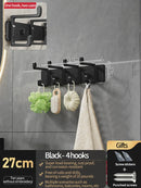 Axyaa Wall Rack Hooks for Bathroom & Kitchen - Folding Robe Towel Holder