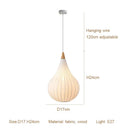 Axyaa Wabi-Sabi Cloth E27 Pendant Lamps for Dining Room Kitchen Bar Chandeliers