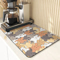 Axyaa Cute Rabbit Pattern Diatomaceous Earth Coasters Mats - Set of 4