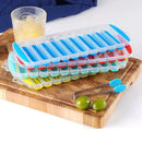 Axyaa Silicone Ice Cube Mould Set: 10-Cavity Rectangular Bar Tools, Reusable & Creative