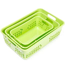 Axyaa 10-Piece Versatile Plastic Storage Baskets for Toys, Desk, Kitchen, and Bathroom