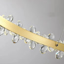 Axyaa Crystal LED Chandeliers: Luxury Lighting for Living Dining Kitchen Room