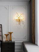 Axyaa Crystal Lamp: Luxury INS Style for Bedroom, Wall, Living Room.