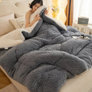 Axyaa Jacquard Velvet Winter Blanket - Cozy & Weighted Single/Double Comforter