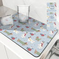 Axyaa Christmas Tree Drying Mat - Absorbent Dish Placemat