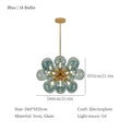 Nordic Glass Bubble Hanging Lamps Chandelier by Axyaa - Ceiling Room Decor Pendant