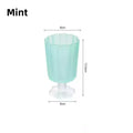 Axyaa Flower Glass Cup Set - Colourful Goblet for Home, Bar, and Cafe Drinkware