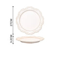 Axyaa French Baroque Vintage Relief Dinner Plate Set.