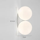 Axyaa Glass Ball LED Wall Lamp - Modern Nordic Art Room Decor & Night Light