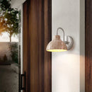Axyaa Natural Yellow Marble Outdoor Wall Lamp - Warm E27 LED Lights