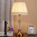 Axyaa Crystal Floor Lamp with Fabric Shade - LED Room Decoration