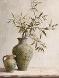 Elegant Olive Tree & Lemon Canvas Poster for Dormitory Home Decor by Axyaa.
