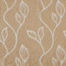 Axyaa Cream Vintage Leaf Jacquard Sheer Curtains for Living Room