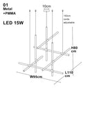 Axyaa Nordic LED Pendant Lights for Exhibition Hall, Hotel, and Restaurant