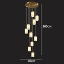 Axyaa Modern LED Pendant Chandeliers for Living Room – Indoor Staircase Hanging Light