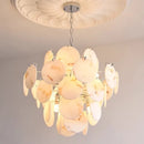 Axyaa Marble Chandelier: Faux Alabaster Ceiling Lamp for Living Room, Dining Room, Bedroom
