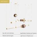 Axyaa Light Luxury Restaurant Bar Counter Glass Pendant Lights.