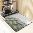 Axyaa Cactus Silicone Coasters Set for Kitchen Table - Absorbent Drying Mat