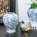 Axyaa Blue White Porcelain Vases Jars Jingdezhen Ornaments Home Decor Crafts