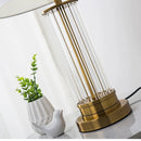 Axyaa Crystal Desk Lamp LED Lights Minimalist Designer Bedroom Table Decor