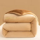 Axyaa Winter Milk Fleece Quilt | Thick Embroidered Cotton Single Quilt Core